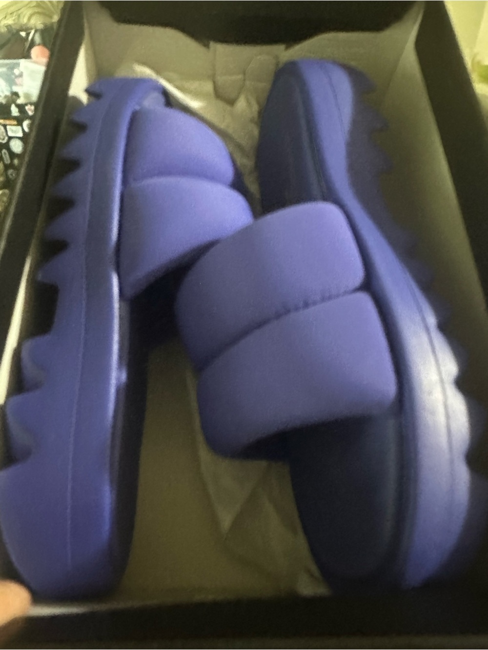 Reebok Purple Slide Sandals